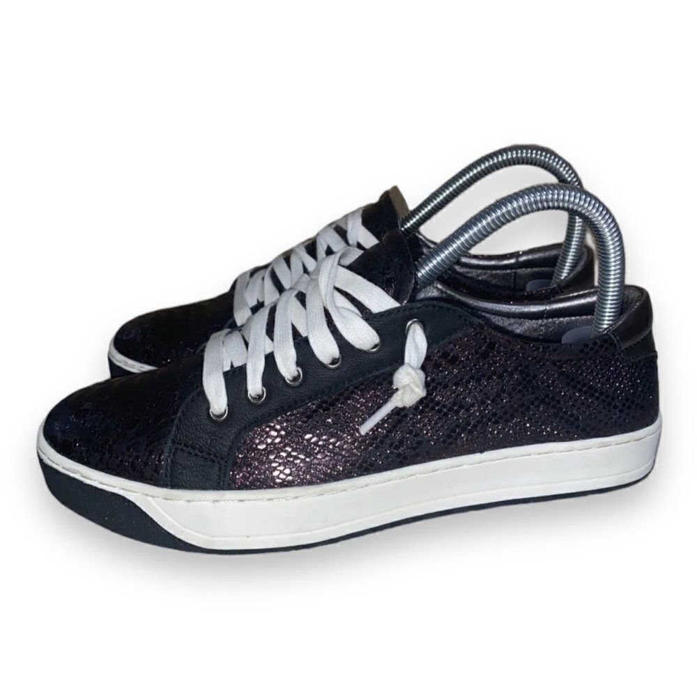 Johnston & Murphy Animal Print Casual Sneakers Purple / Black Women’s 7